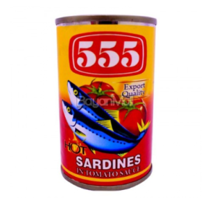 555 Sardines Tomato Sauce Chili 155g