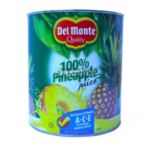 Del Monte 100% Pineapple Juice 2.90L in can
