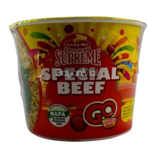 Lucky Me Supreme Special Beef (Go Cup) 35g (Cup Noodles)