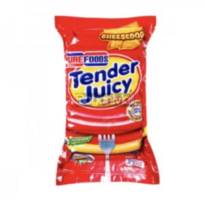 Purefoods tender juicy hotdog regular cheese 1kg