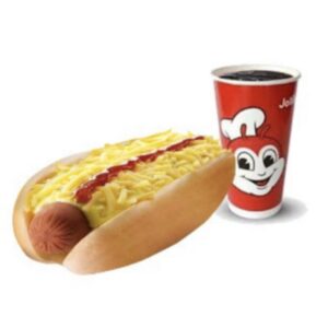 Chessy Jollibee Hotdog Solo with Drink