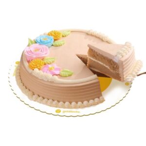 Goldilocks Pastel Blooms Mocha 9" Round