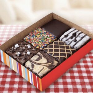 Red Ribbon Fudge Brownies”6