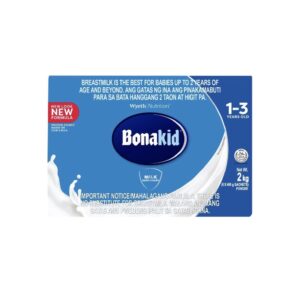 Bonna Kid Stage 3 Powdered Milk Drink 1-3 years Old In a Box Plain 2kg