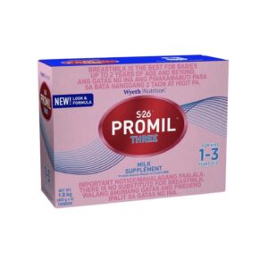 S26 Promil Three Milk Supplement For Kids 1-3 Years Old In a Box 1.8kg