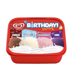 Selecta 3n1 + 1 Choco Vanilla Strawberry Ube Ice Cream 1.3L