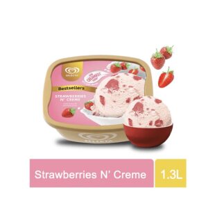 Selecta Strawberries ‘N Creme Ice Cream 1.3L