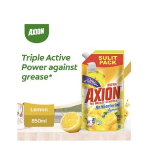 Axion Anti Bacterial Lemon Dishwashing Liquid 850ml