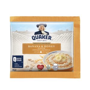 Quaker Banana & Honey Flavor Instant Oatmeal 33g