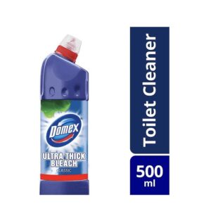 Domex Ultra Thick Bleach Toilet Cleaner Classic Blue Bottle 500ml